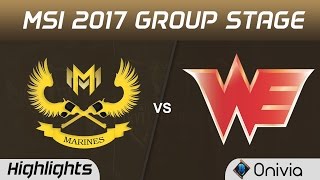 GAM vs WE Highlights MSI 2017 Group Gigabyte Marines vs Team WE by Onivia