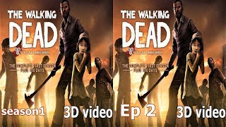 The Walking Dead 3D VR video 3D SBS VR box s1 ep 2 zombie horror google cardboard