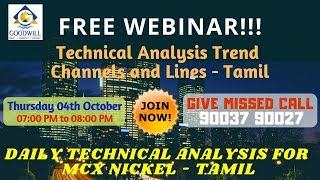MCX NICKEL TRADING TECHNICAL ANALYSIS OCT 04 2018 IN TAMIL CHENNAI TAMIL NADU INDIA