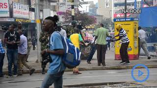 Teargas reign in anti - IEBC demos in Nairobi, Mombasa