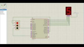Atmega16 based traffic light project prototype using 7 segment display(Proteus Simulation)