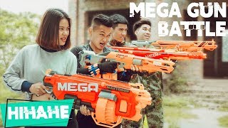 Hihahe Nerf War: Police SWAT Girl Nerf guns Troops Mask Men Rescue Boy Friend