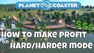 Planet Coaster: How to get profit on hard/harder mode