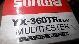 "Sunwa" YX-360TR analog multimeter/multitester teardown and repair.