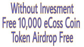 Get Bounce 10,000 eCoss Coin Token Airdrop Free Without Invesment