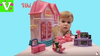 Распаковка игрушек Домик для кукол Doll House for unpacking toys