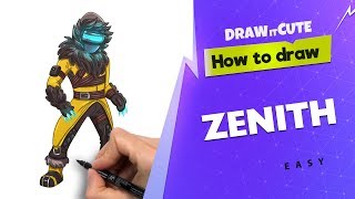 How to draw Zenith easy | Fortnite Season 7 drawing tutorial