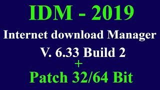 Internet Download Manager V.6.33 . Best Software For Downloading File On PC.