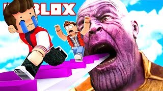 ESCAPA DE THANOS EN EL NUEVO OBBY de ROBLOX! ?