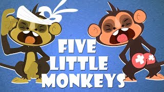 five little monkeys jumping on the bed | nursery rhyme | song and lyrics for ma master tv (5 )