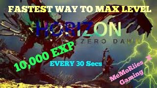 Horizon Zero Dawn | 10,000 EXP EVERY 30 Secs | FASTEST WAY TO LEVEL UP