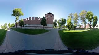 Тула. Городской кремлёвский сад снятый на камеру 360 грудусов.
