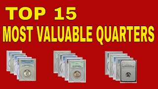 Top 15 most expensive  quarters to look! Rare quarters worth money!