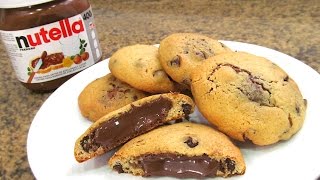 Galletas Chocolate Chip Cookies con Nutella