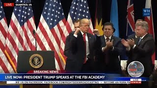 WATCH: President Donald Trump EXPLOSIVE Speech at FBI Academy in Quantico, VA