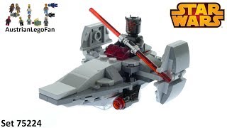 Lego Star Wars 75224 Sith Infiltrator Microfighter - Lego 75224 Speed Build