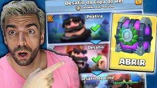 GANHEI INVICTO O DESAFIO DA COPA DO REI NO CLASH ROYALE!