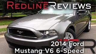 2014 Ford Mustang V6 6-Speed Review, Walkaround, Exhaust & Test Drive