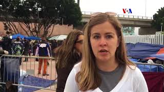 Primeros migrantes asilados en EE.UU.