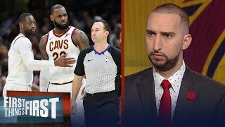 Nick and Cris on LeBron James being ejected against the Miami Heat | FIRST THINGS FIRST