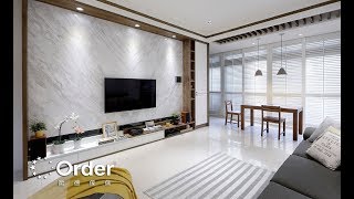 24 坪小宅高坪效！系統傢俱圍塑美式度假風質感宅 │室內設計│裝潢設計│Order 歐德系統傢俱