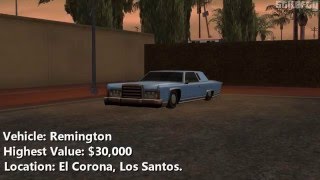 GTA San Andreas - Import/Export Vehicle #7 - Remington