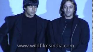 Akshay Kumar, Sanjay Dutt and Steven Segal at the mahurat of 'Raftaar'