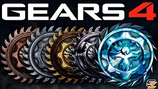 Gears of War 4 - Ranking System Explained! Ranks Progressions Bar, KD Stats & More!