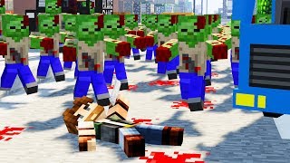 ЭТО КОНЕЦ? ТОЛПА ЗОМБИ СЪЕСТ МЕНЯ? ЗОМБИ АПОКАЛИПСИС В МАЙНКРАФТ - СЕРИАЛ ПРО ЗОМБИ В МАЙНКРАФТ #36