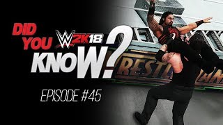 WWE 2K18 Did You Know? Extreme Apron Moves, 2K Update Attires, Hidden Moves & More (Episode 45)