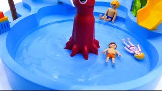 KING KONG Toys vs Giant Mega T-REX | Water park in under attack by bad guy | Toys Play Time