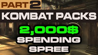KOMBAT PACKS BIGGEST OPENING. 2000$ Spending Spree Part 2  Mortal Kombat X Mobile (IOS/Android)