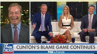 Nigel Farage on Hillary Clinton "She Hates Brexit, she hates me" - 16th October 2017