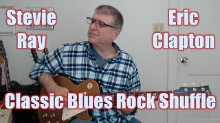 Classic Blues Shuffle Licks From Stevie Ray and Clapton (Guitar Lesson with TAB)