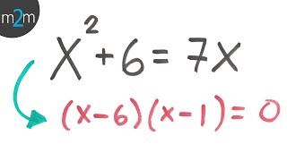 * Resolver ecuaciones cuadráticas por factorización