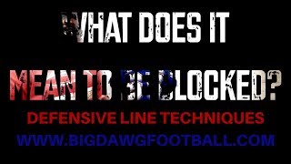 DON'T BE BLOCKED??? | DEFENSIVE LINE TECHNIQUES | BIGDAWGFOOTBALL.COM TRAILER