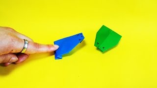 쉬운 개구리두꺼비 종이접기 How to Make a Paper frog Easy Tutorial Origami Jump toad