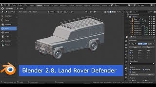 Modeling Land Rover Defender in Blender 2.80 beta, part 5