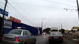 ГИБДД нарушает ПДД (езда по полосе встречного движения)