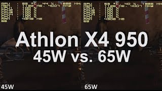 AMD Athlon X4 950. 45W vs 65W cTDP. AMD Athlon X4 950 Review