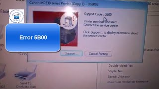 How to Reset Printer Canon MP237 - Cara Reset Printer Canon MP237 - Fix Error 5B00