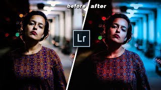 Lightroom Tutorial How to create dual tone effect // portrait light effects  in Lightroom 2018