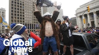 Thousands join Winnipeg Blue Bombers for Grey Cup Parade | HIGHLIGHTS