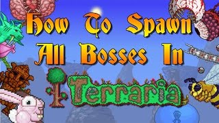 How To Spawn All Bosses In Terraria!!! (PC, Console, Mobile)