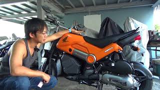 ホンダnavi110（ほぼ新車）参考動画：メーカー仕様に違和感。調整試みます。