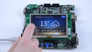 TouchGFX Demo on STM32F429 Evaluation Board with a 4.3" Display