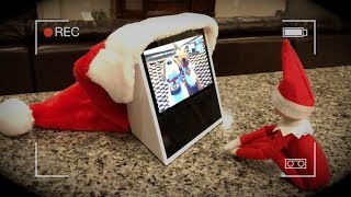 ELF ON THE SHELF CAUGHT MOVING, CALLS ELF PETS ON AMAZON ECHO SHOW!