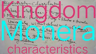 Kingdom - Monera. Robert Whittaker Classification, biodiversity, bacteria, cyanobacteria.