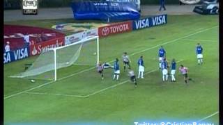 Cruzeiro 1 Estudiantes 2 (Relato Sebastian Vignolo) ( Copa Libertadores 2009 Los goles