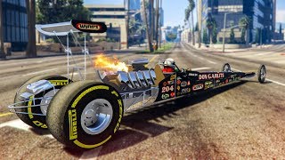 THE FASTEST CAR IN GTA 5! - (GTA 5 Dragster Mod)